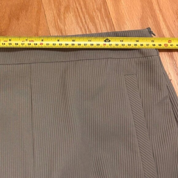 Zara High-Waisted Cords Trouser - Olive 🫒 Green, Side Zip, LARGE - Picture 6 of 7